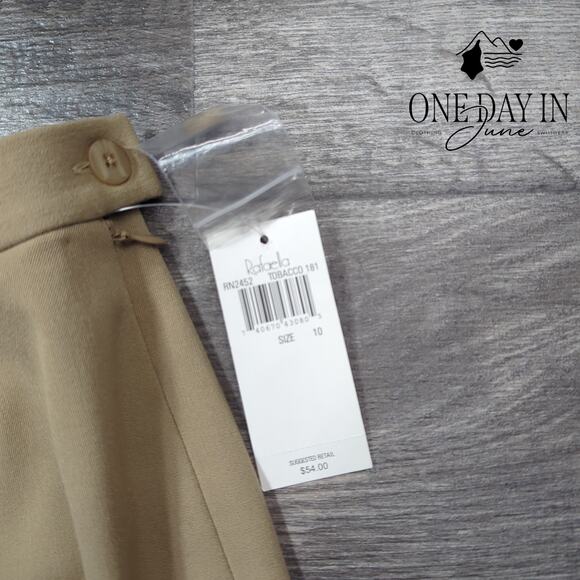 Rafaella 2 Way Stretch High Waist Dress Pants Size 10 - Picture 2 of 6